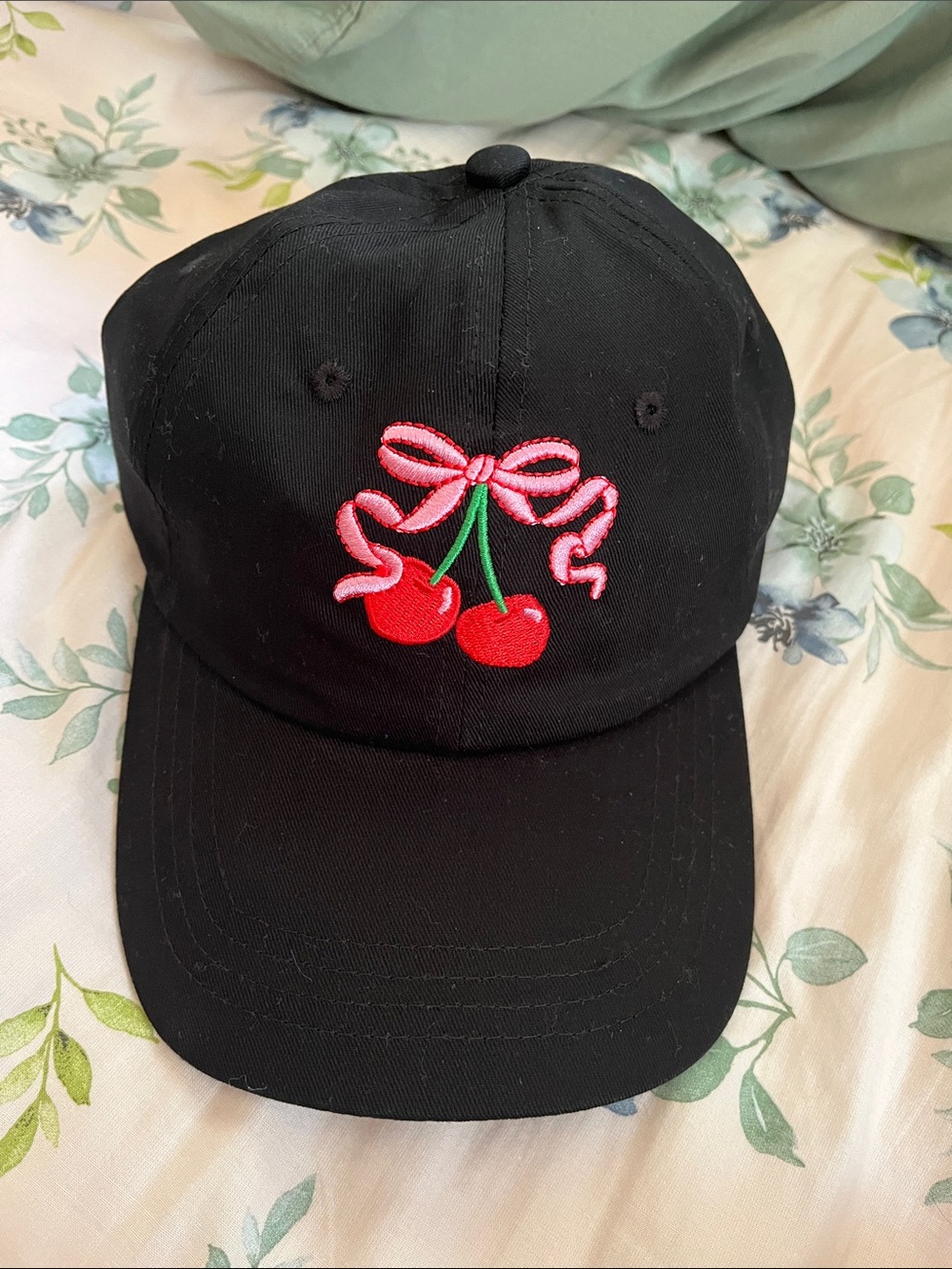 Cherry design baseball hat
